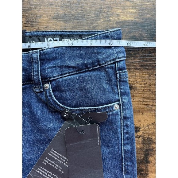 Armani Exchange J27 Super Skinny Button Fly Jeans - Size 24, NWT - Picture 8 of 14